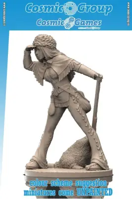 Figurine 54 mm ruby the trapper